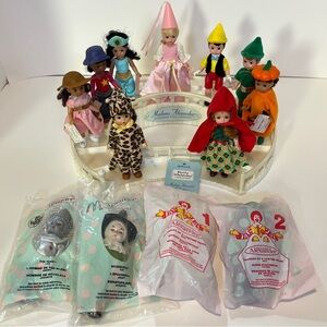 Vintage 2001 Hallmark Madame Alexander Display Doll Base Lot McDonald's NEW Mini